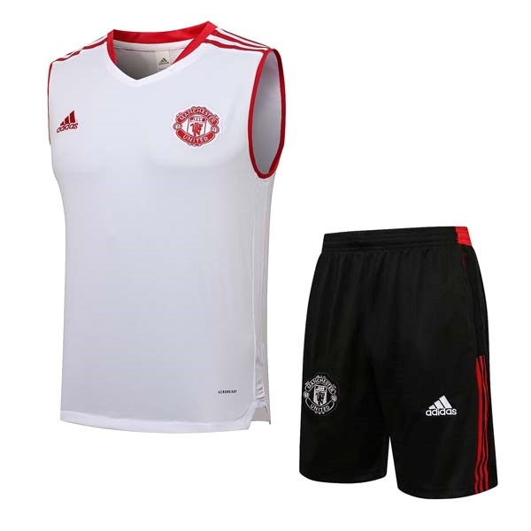 Camiseta Manchester United Sin Mangas Conjunto Completo 2021/22